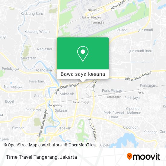 Peta Time Travel Tangerang