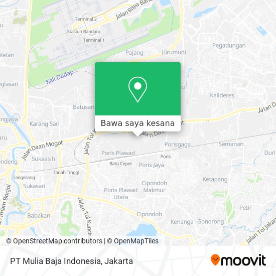 Peta PT Mulia Baja Indonesia