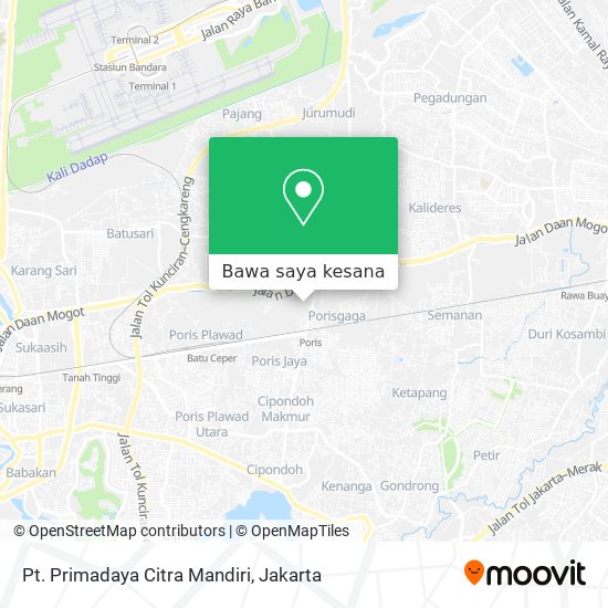 Peta Pt. Primadaya Citra Mandiri