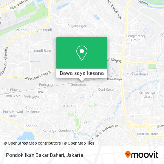 Peta Pondok Ikan Bakar Bahari