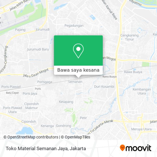 Peta Toko Material Semanan Jaya