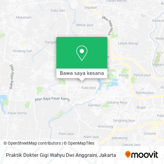 Peta Praktik Dokter Gigi Wahyu Dwi Anggraini