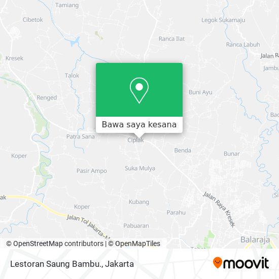 Peta Lestoran Saung Bambu.