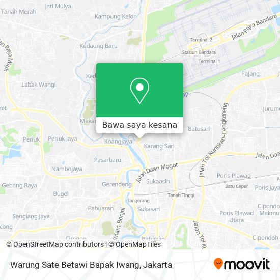 Peta Warung Sate Betawi Bapak Iwang