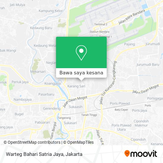 Peta Warteg Bahari Satria Jaya