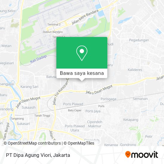 Peta PT Dipa Agung Viori