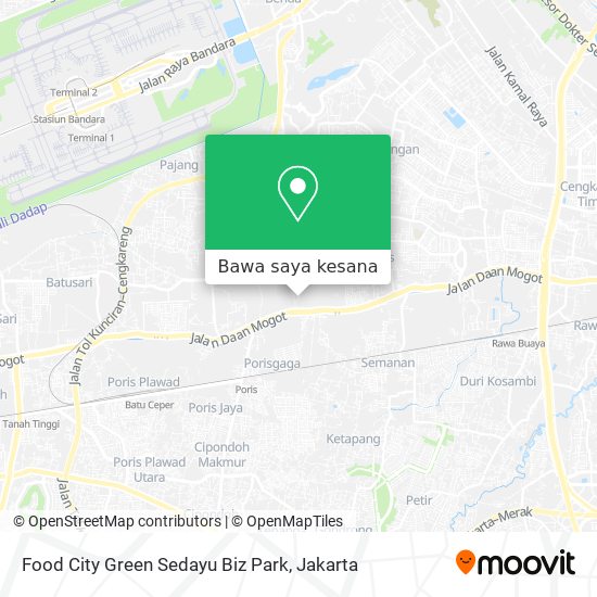Peta Food City Green Sedayu Biz Park