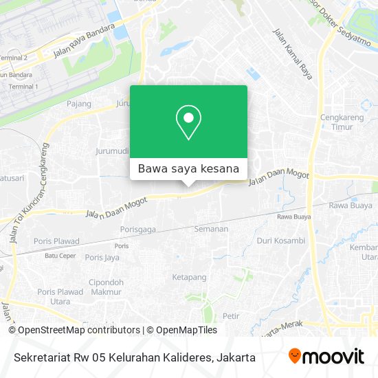 Peta Sekretariat Rw 05 Kelurahan Kalideres