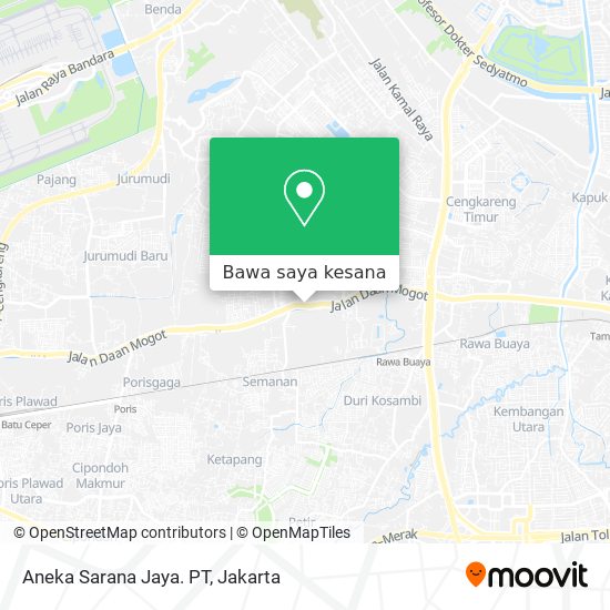 Peta Aneka Sarana Jaya. PT