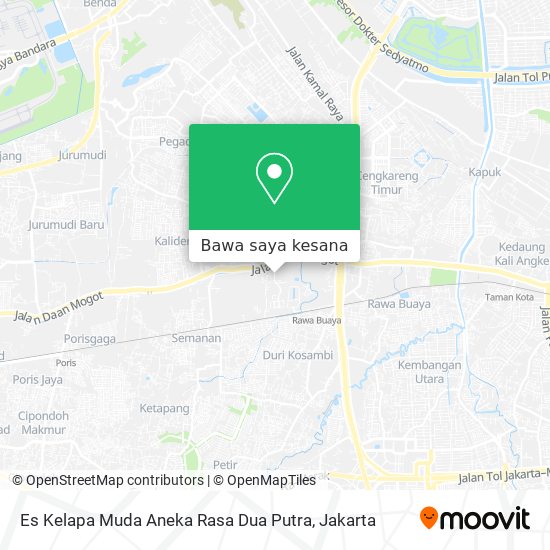 Peta Es Kelapa Muda Aneka Rasa Dua Putra