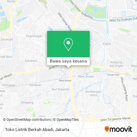 Peta Toko Listrik Berkah Abadi