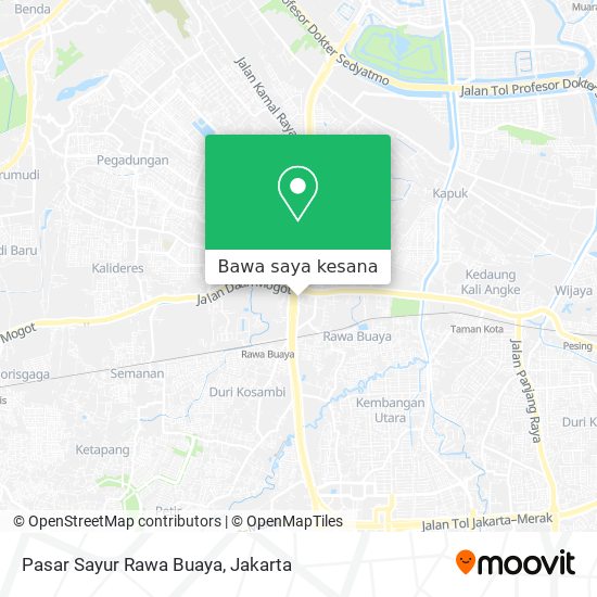 Peta Pasar Sayur Rawa Buaya