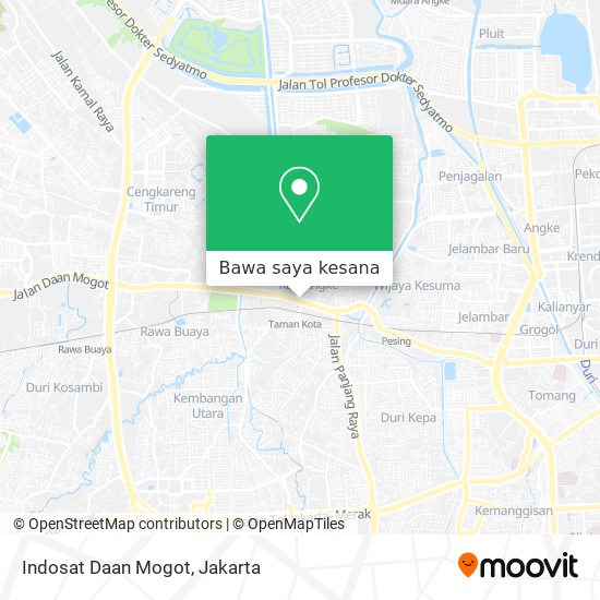 Peta Indosat Daan Mogot