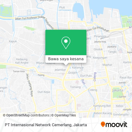 Peta PT Internasional Network Cemerlang