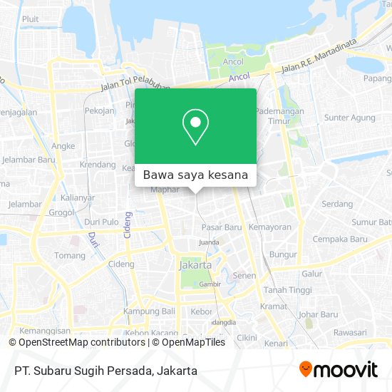 Peta PT. Subaru Sugih Persada