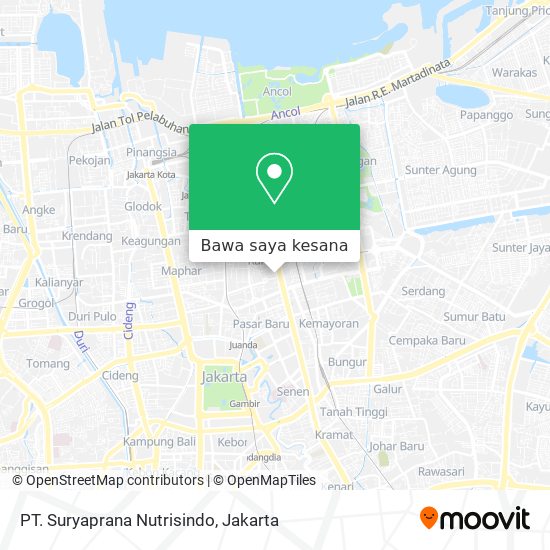 Peta PT. Suryaprana Nutrisindo