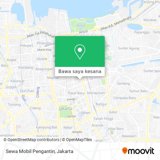 Peta Sewa Mobil Pengantin