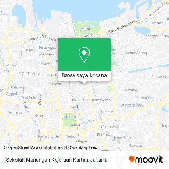 Peta Sekolah Menengah Kejuruan Kartini