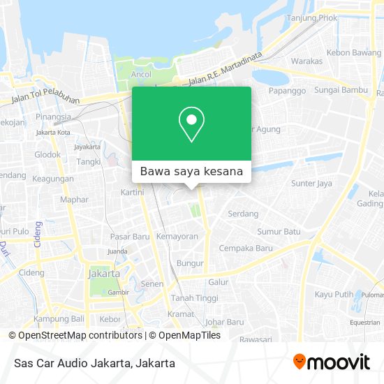 Peta Sas Car Audio Jakarta