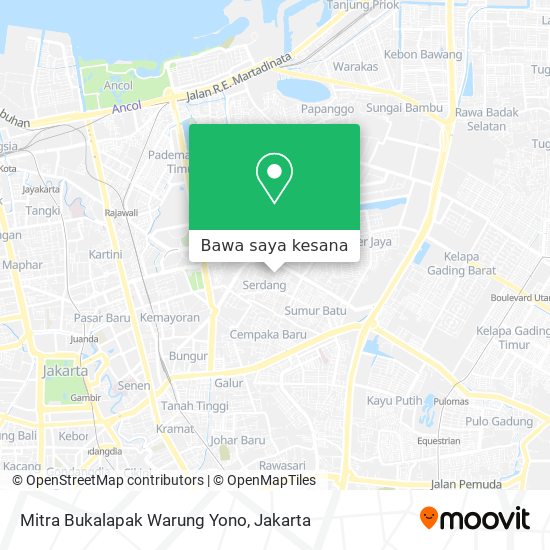 Peta Mitra Bukalapak Warung Yono