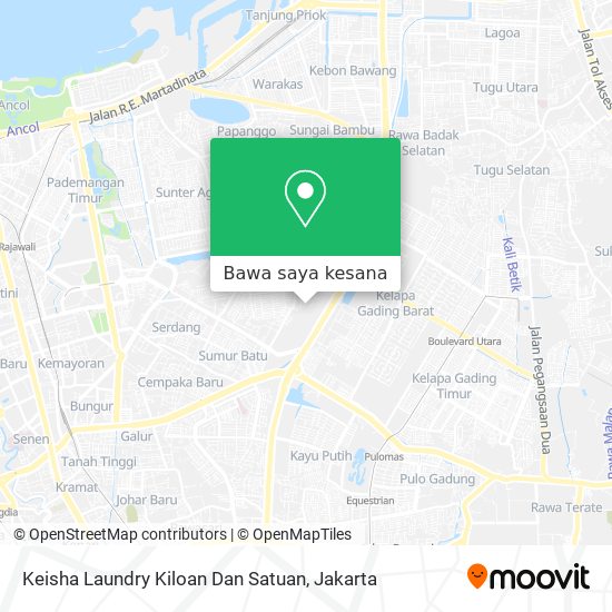 Peta Keisha Laundry Kiloan Dan Satuan