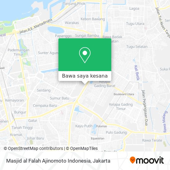 Peta Masjid al Falah Ajinomoto Indonesia