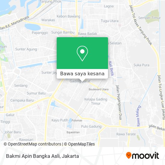 Peta Bakmi Apin Bangka Asli