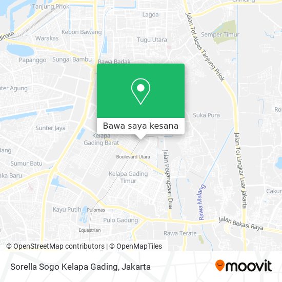 Peta Sorella Sogo Kelapa Gading