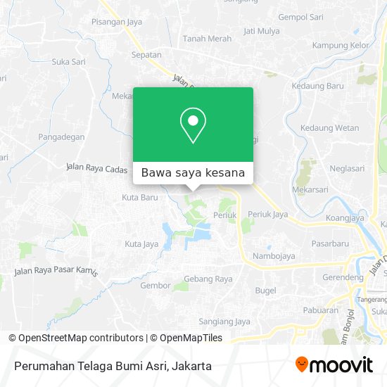 Peta Perumahan Telaga Bumi Asri