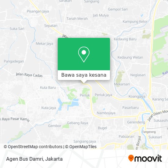 Peta Agen Bus Damri