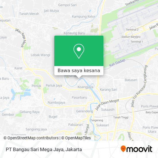 Peta PT Bangau Sari Mega Jaya