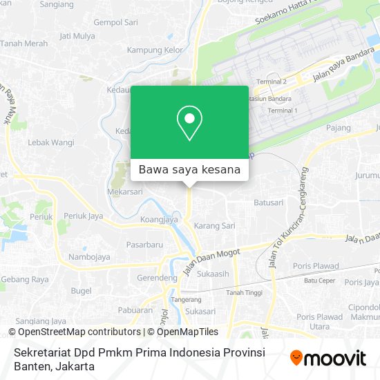 Peta Sekretariat Dpd Pmkm Prima Indonesia Provinsi Banten