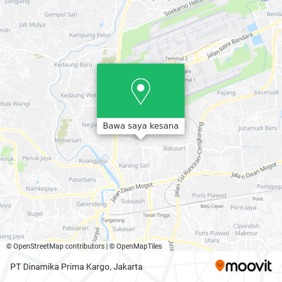 Peta PT Dinamika Prima Kargo