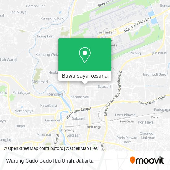 Peta Warung Gado Gado Ibu Uriah