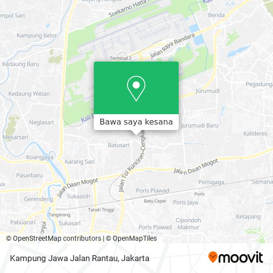 Peta Kampung Jawa Jalan Rantau