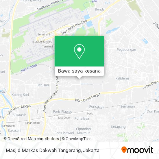 Peta Masjid Markas Dakwah Tangerang