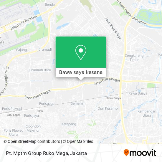 Peta Pt. Mptm Group Ruko Mega