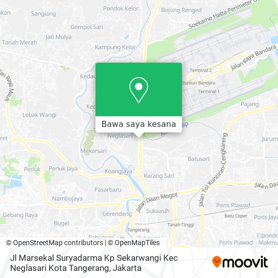 Peta Jl Marsekal Suryadarma Kp Sekarwangi Kec Neglasari Kota Tangerang