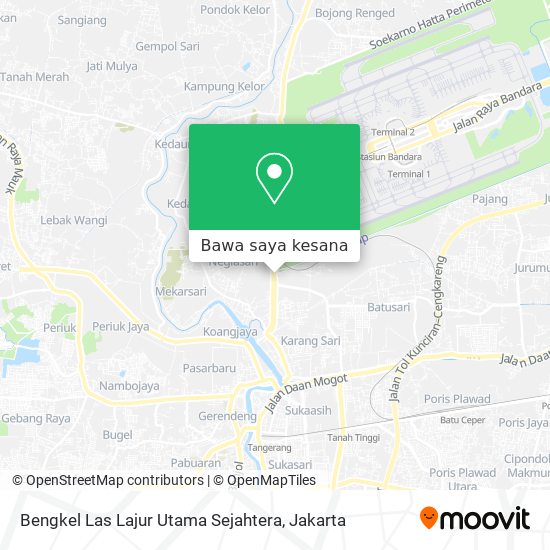 Peta Bengkel Las Lajur Utama Sejahtera