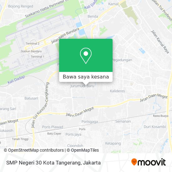 Peta SMP Negeri 30 Kota Tangerang