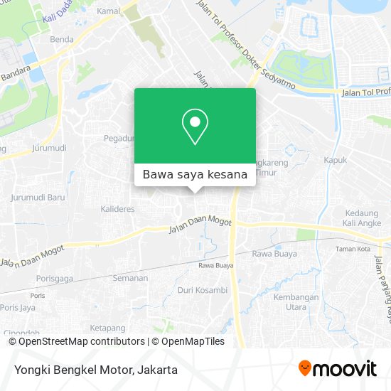 Peta Yongki Bengkel Motor