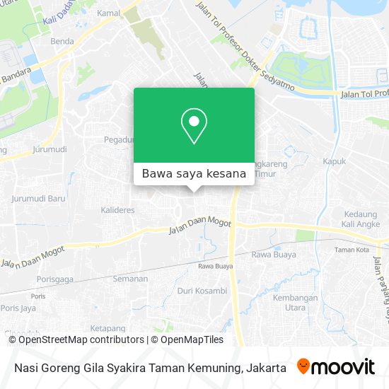 Peta Nasi Goreng Gila Syakira Taman Kemuning