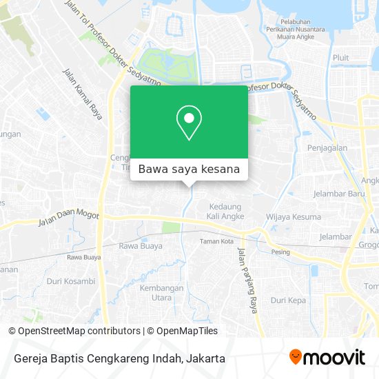 Peta Gereja Baptis Cengkareng Indah