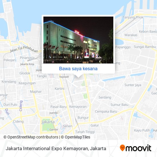Peta Jakarta International Expo Kemayoran
