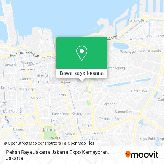 Peta Pekan Raya Jakarta Jakarta Expo Kemayoran