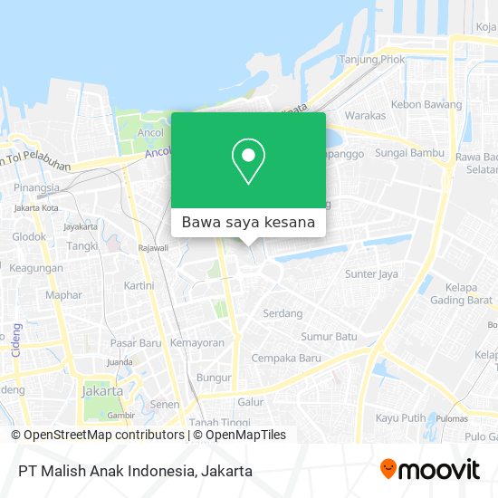 Peta PT Malish Anak Indonesia