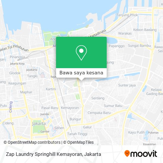 Peta Zap Laundry Springhill Kemayoran