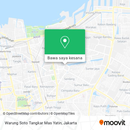 Peta Warung Soto Tangkar Mas Yatin