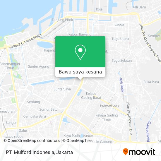 Peta PT. Mulford Indonesia