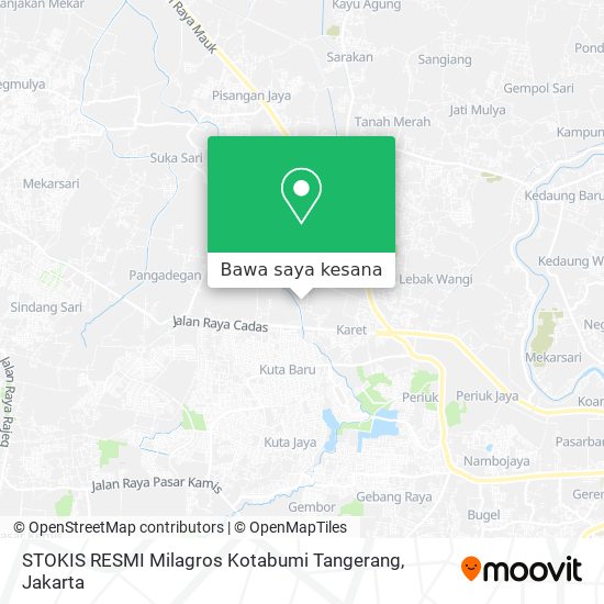 Peta STOKIS RESMI Milagros Kotabumi Tangerang